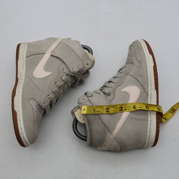 Nike Dunk Sky Hi Hidden Wedge Heel Women's Size 6.5 Sneakers Pale Gray Sail - Picture 6 of 9
